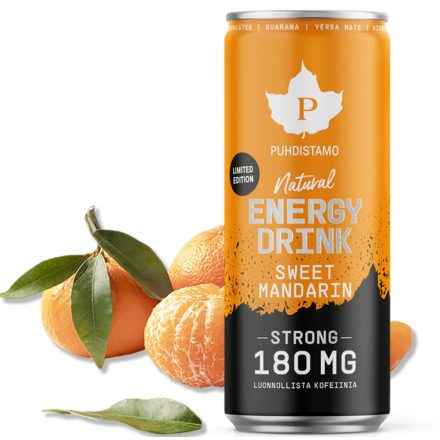 PUHDISTAMO Természetes Energiaital - Édes mandarin (erős) 330 ml