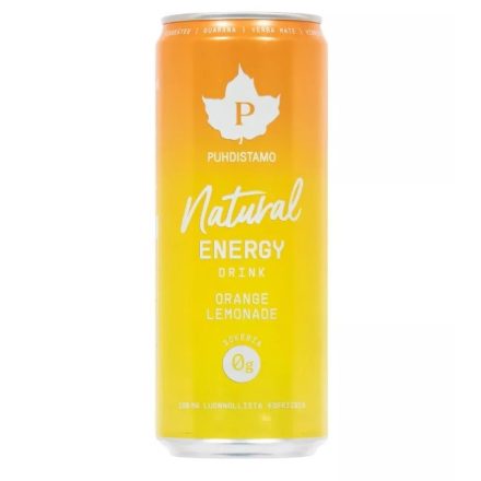 PUHDISTAMO Természetes Energiaital - Narancs limonádé 330 ml