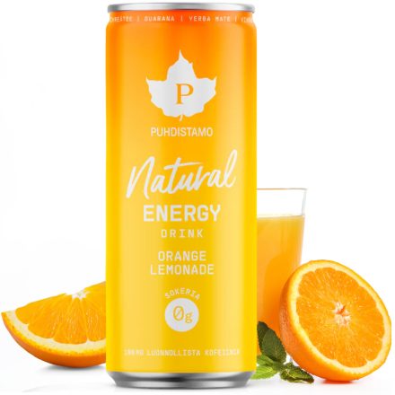 PUHDISTAMO Természetes Energiaital - Narancs limonádé 330 ml