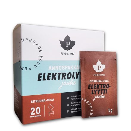 Puhdistamo Elektrolit 20 tasak x 5g Citrom-cola 100g