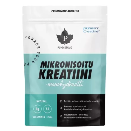 PUHDISTAMO Mikronizált Kreatin Monohidrát - 250g