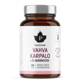   PUHDISTAMO Erős tőzegáfonya + D-Mannóz - 60 kapszula, 37g