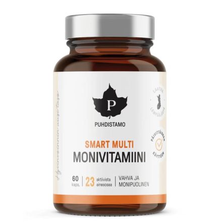 PUHDISTAMO Smart Multi - Okos Multivitamin 60 kapszula, 33g