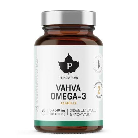 PUHDISTAMO Erős Omega-3, 70 kapszula, 76g