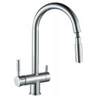 Zuhanyfejes KRÓMOZOTT 3 utas konyhai csaptelep