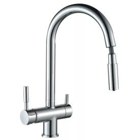 Zuhanyfejes KRÓMOZOTT 3 utas konyhai csaptelep