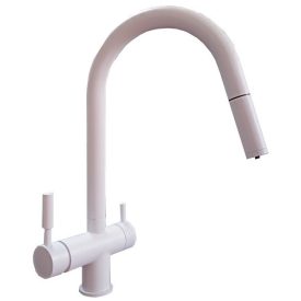 Zuhanyfejes Fehér 3 utas konyhai csaptelep