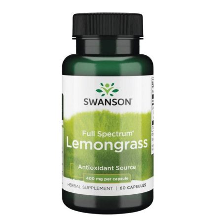 Swanson Citromfű (Lemongrass) 400mg (60 db) kapsz. 