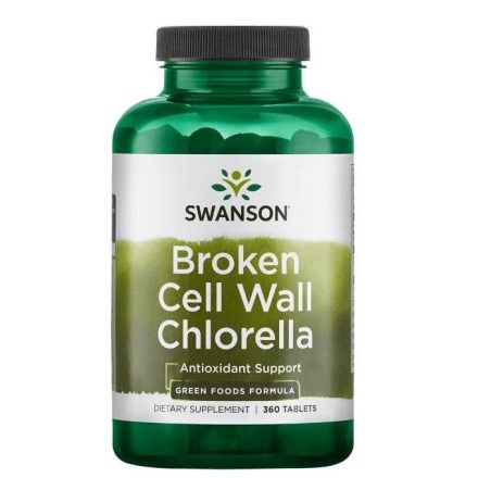 Swanson Chlorella alga (törött sejtfalú) 500mg (360 db) tabl.