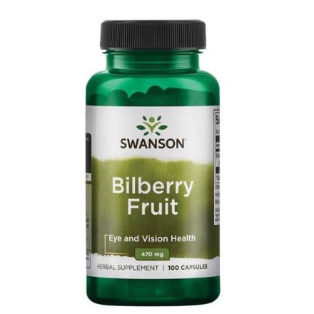 Swanson Fekete áfonya (Bilberry) gyümölcs 470mg (100 db) kapsz.