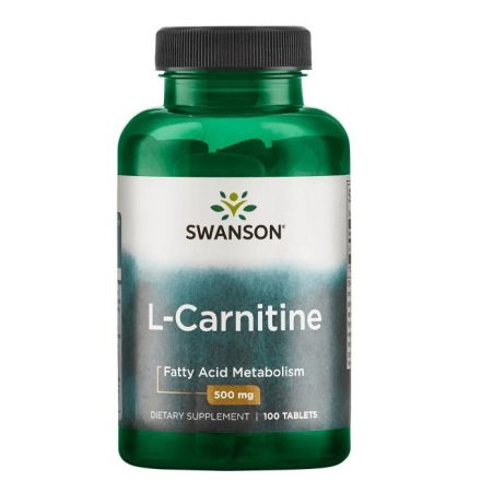 Swanson L-karnitin 500mg (100 db) tabletta