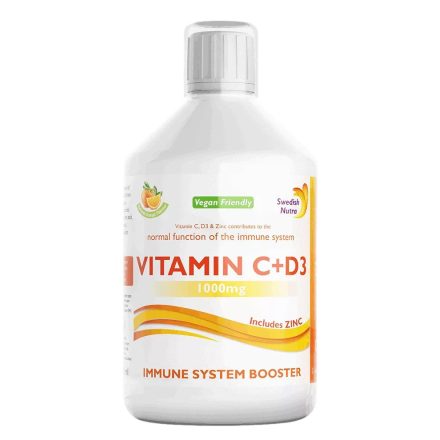 SWEDISH NUTRA C+D3 folyékony vitamin 500ml