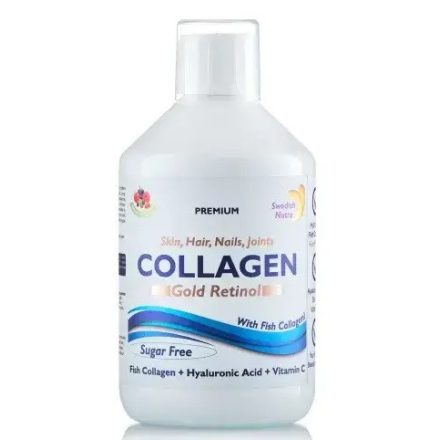 SWEDISH NUTRA Collagen Gold Retinol - kollagén, retinol és hialuronsav ital 500ml
