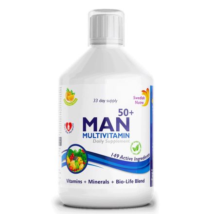 SWEDISH NUTRA Man 50+ multivitamin 50 feletti férfiaknak 500ml