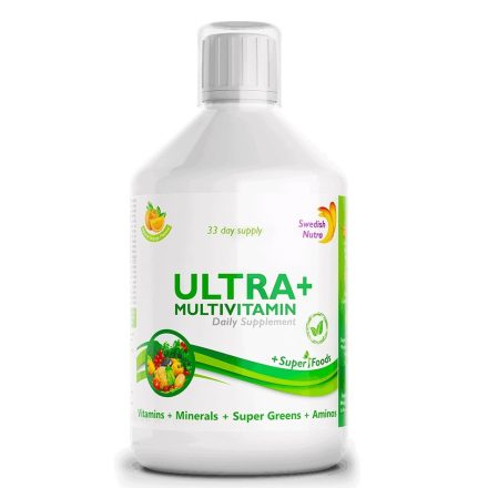 SWEDISH NUTRA Ultra+ folyékony multivitamin 500ml