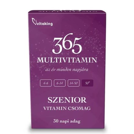 Vitaking 365 Multivitamin Szenior 50+ csomag (30)