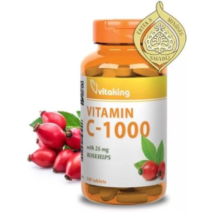 Vitaking C-Vitamin 1000mg Csipkebogyóval (100 db) Tabl. 