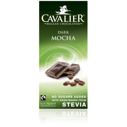 Cavalier táblás belga étcsokoládé kávékrémmel (25%) töltve, 85g