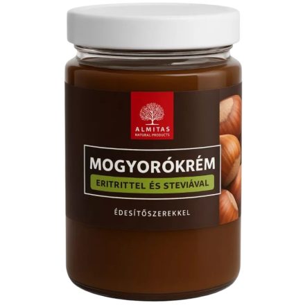 Almitas Mogyorókrém 350g, édesítőszerekkel