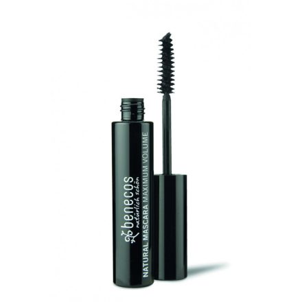 benecos natúr Maximum Volume dúsító szempillaspirál - "deep black" 8ml