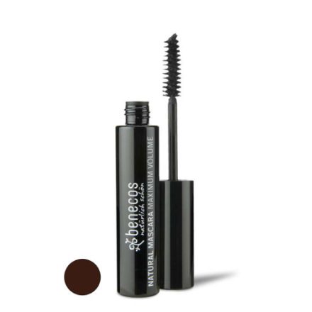 benecos natúr Maximum Volume dúsító szempillaspirál - "smooth brown" 8ml