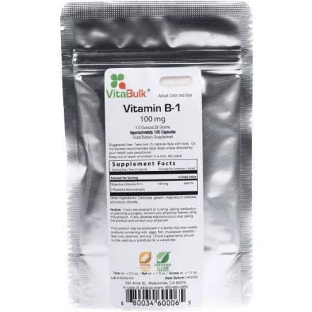 VITALBULK B-1 vitamin 100mg, 100 kapszula - 28g