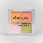 benecos natúr négyrészes korrektor - bézs, rózsaszín, lila, zöld 6g
