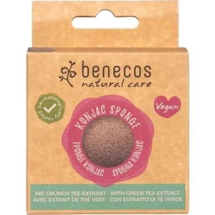 benecos natúr Konjac szivacs - zöld tea