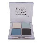 benecos natúr négyrészes szemhéjpúder - "true blue 004" - 4,8g