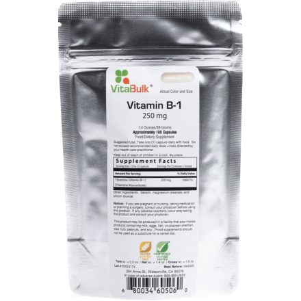 VITALBULK B-1 vitamin 250mg, 100 kapszula - 39g