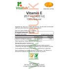 Vitalbulk E-Vitamin 400 IU, 250 gélkapszula 