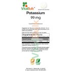 VitalBulk Kálium 99mg, 250 tabletta - 202g