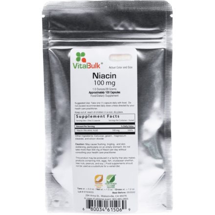 VITALBULK Niacin 100mg, 100 kapszula 