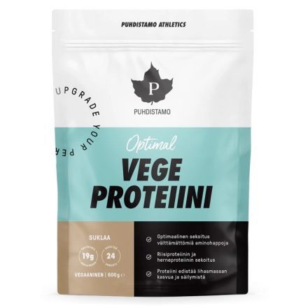 PUHDISTAMO Athletics Optimal Vegán Protein - csokoládés 600g