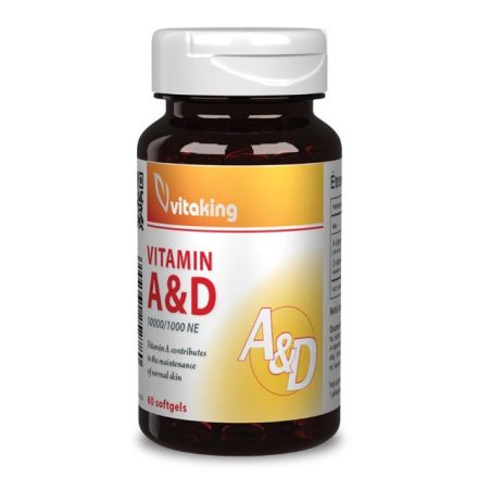 Vitaking A&D Vitamin 10000NE/1000NE (60 db) Gélkapsz.