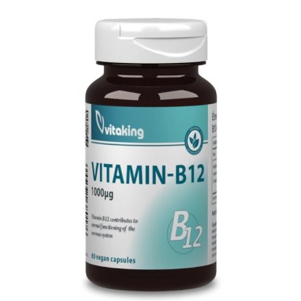 Vitaking B-12 vitamin 1000mcg (60 db) Vegán kapsz.