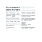 Vitaking Béta-Karotin 25000 NE (100 db) Gélkapsz.