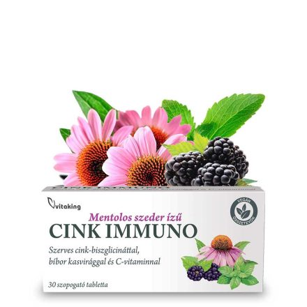 Vitaking Cink Immuno szopogató tabletta (30 db)