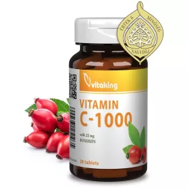 Vitaking C-Vitamin 1000mg Csipkebogyóval (30 db) Tabl.