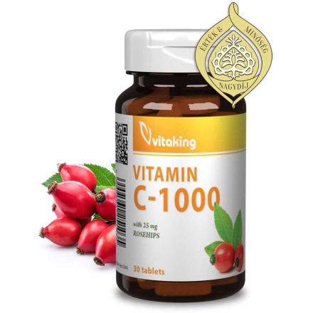 Vitaking C-Vitamin 1000mg Csipkebogyóval (30 db) Tabl.