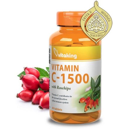Vitaking C-Vitamin 1500mg Csipkebogyóval (60 db) Tabl.