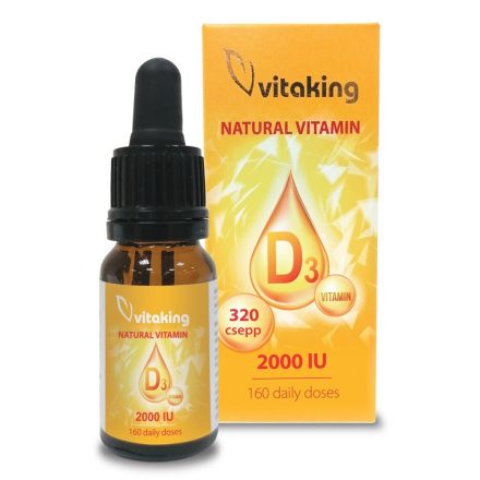 Vitaking D3 vitamin csepp 2000 NE (10 ml)