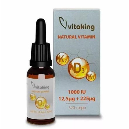 VITAKING D3+K2+K1 vitamin csepp (10 ml)