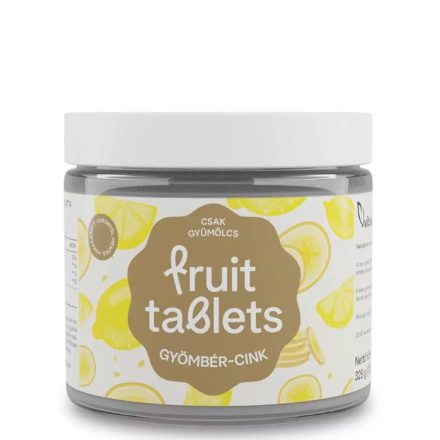 Vitaking Fruit Tablets Gyömbér-Cink Gyümölcsökből (130 db) Tabl. 