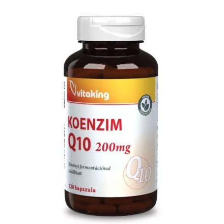 Vitaking Q10 koenzim 200mg ( Fermentált+ Vegán +MCT olaj) 120 kapszula 