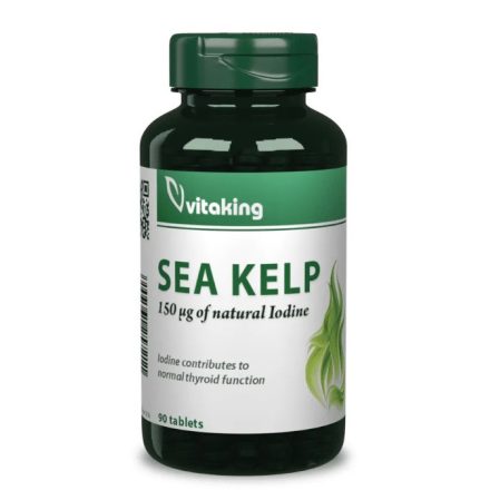 Vitaking Sea Kelp (Jód) Nyomelem (90 db) Tabl. 