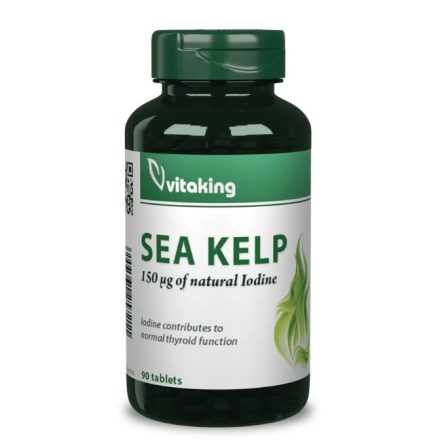 Vitaking Sea Kelp (Jód) Nyomelem (90 db) Tabl. 