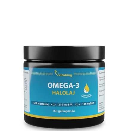 VITAKING Triglicerid halolaj kapszula 1200mg Omega-3 (160 db) gélkapsz.