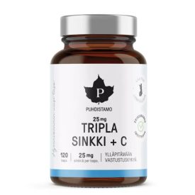 PUHDISTAMO Tripla Cink + C-vitamin 25 mg - 120 kapsz. 78g